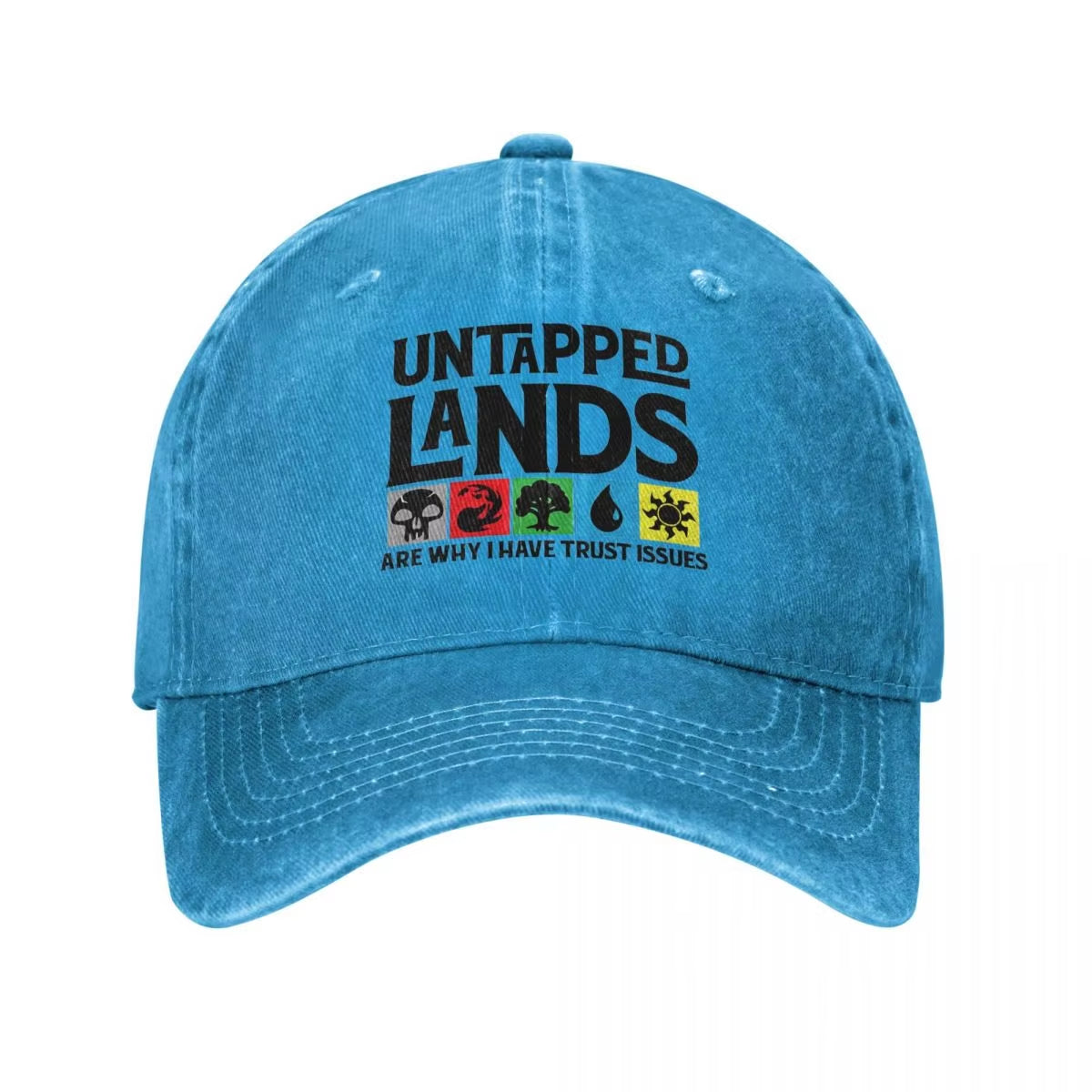 Untapped Lands Are Why I Have Trust Issues Baseball Cap MTG Outdoor Sun Wholesale Dad Hats Unisex Teens Classic Sun Baseball Cap