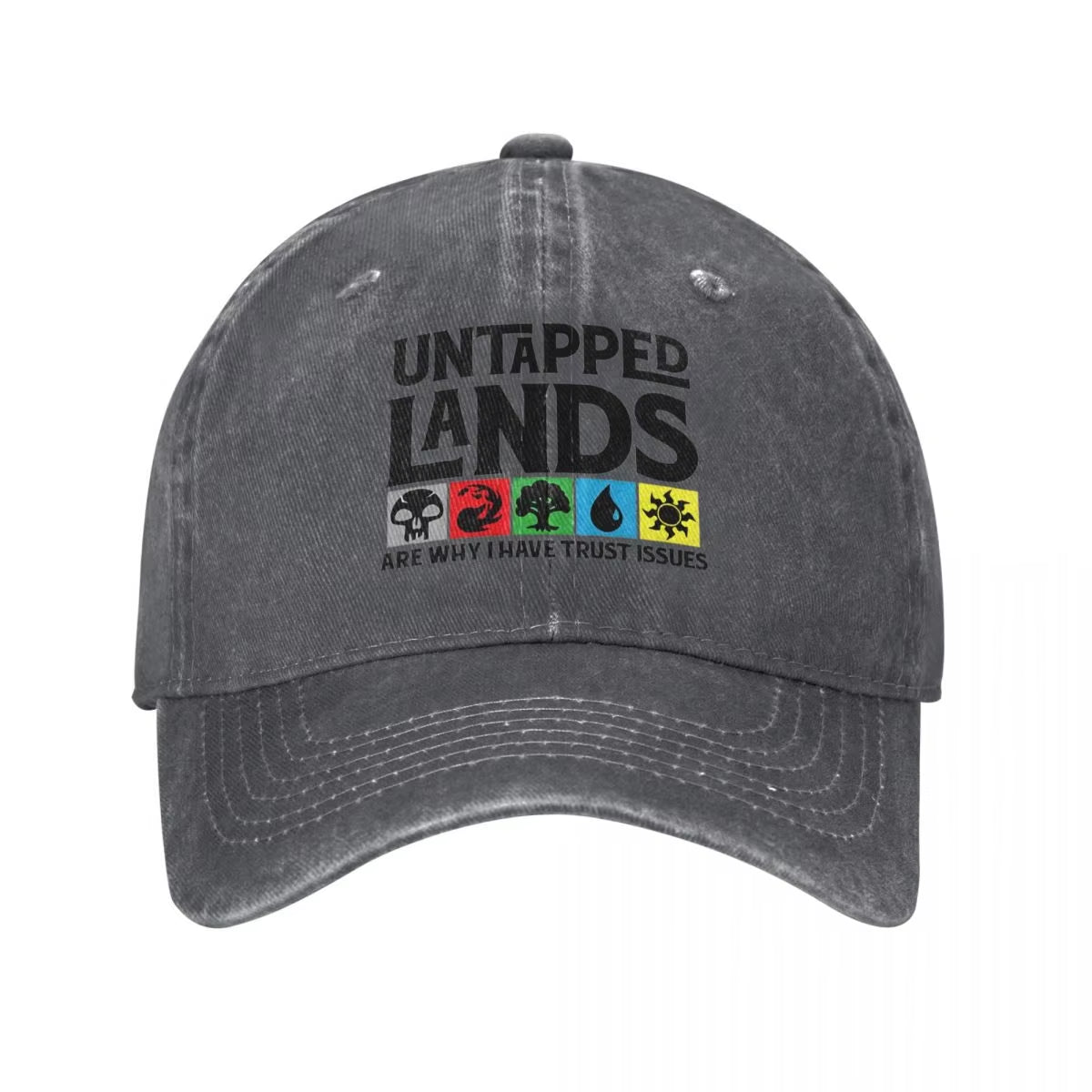 Untapped Lands Are Why I Have Trust Issues Baseball Cap MTG Outdoor Sun Wholesale Dad Hats Unisex Teens Classic Sun Baseball Cap