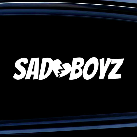 Expressive SAD BOYS Fantasy Car Decals for Auto Window Bumper Trunk Vinyl Vehicle Rear Windshield Stickers Car Styling