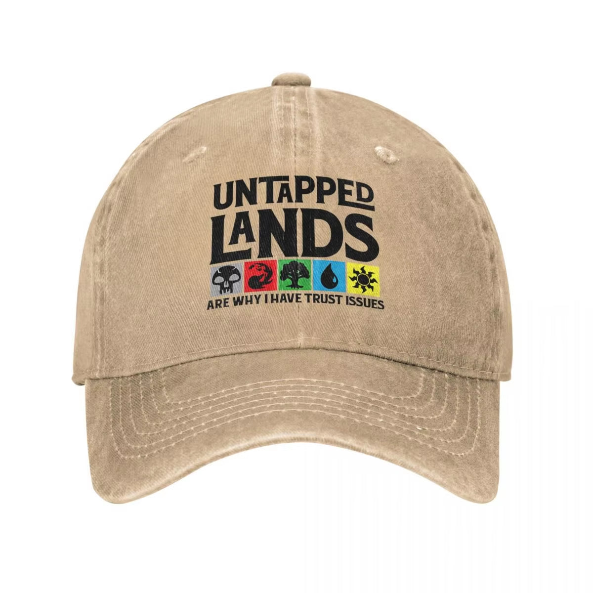 Untapped Lands Are Why I Have Trust Issues Baseball Cap MTG Outdoor Sun Wholesale Dad Hats Unisex Teens Classic Sun Baseball Cap