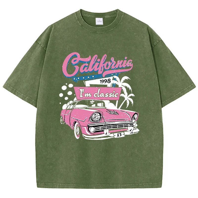 California 1998 I'M Classic Racing Women T Shirt Street Casual Tshirt Breathable Cool Tee Shirtsimple Loose T-Shirt Female