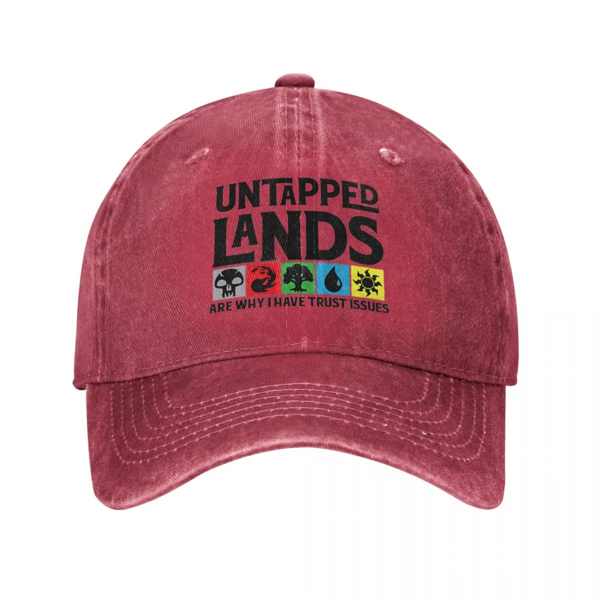 Untapped Lands Are Why I Have Trust Issues Baseball Cap MTG Outdoor Sun Wholesale Dad Hats Unisex Teens Classic Sun Baseball Cap